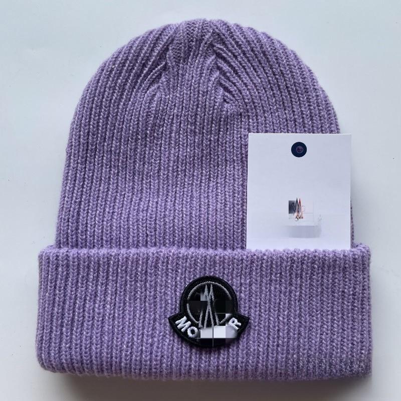 Casual Knitted Hat Fall Winter Unisex Acrylic Warm Windproof Outdoor Beanie