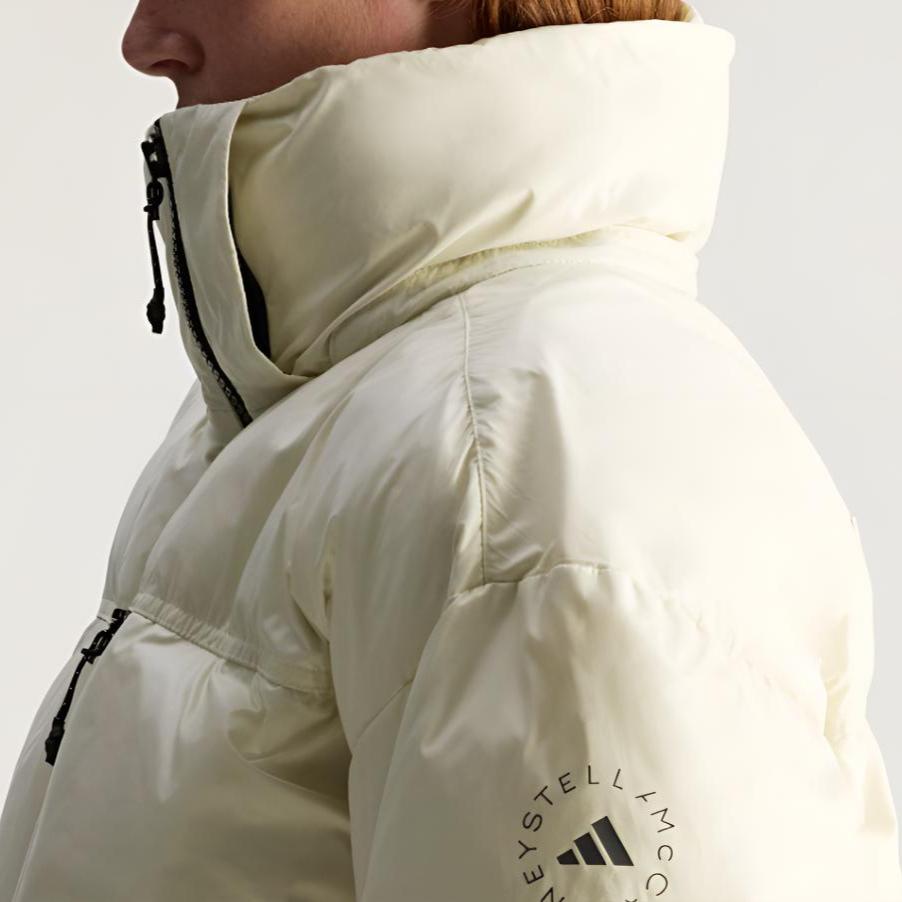 adidas Stella McCartney FW25 Padded Winter Removable Hood Loose Long Sleeve Cotton Jacket Women Jacket JV8548