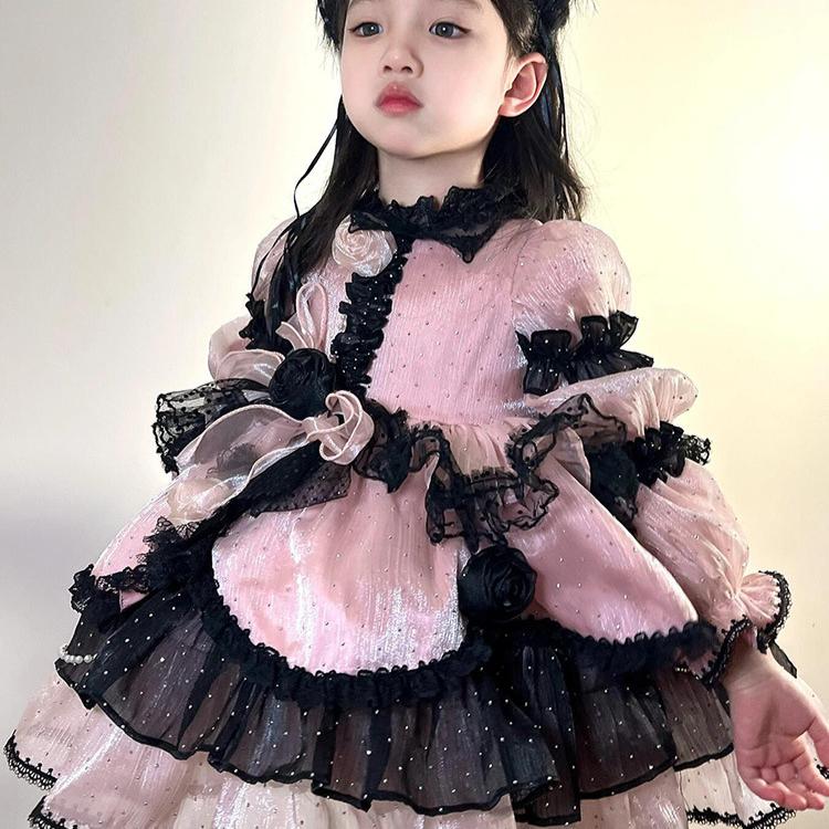Halloween Girl Cute Dress Luna Cat Cosplay Dress Children Lolita Puff Dress Princess Dress