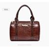 Shoulder bag for women, retro large-capacity crocodile pattern mother-in-law bag six-piece set