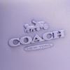 Used COACH Handbag Mini Handbag CO974 Leather Purple Shoulder