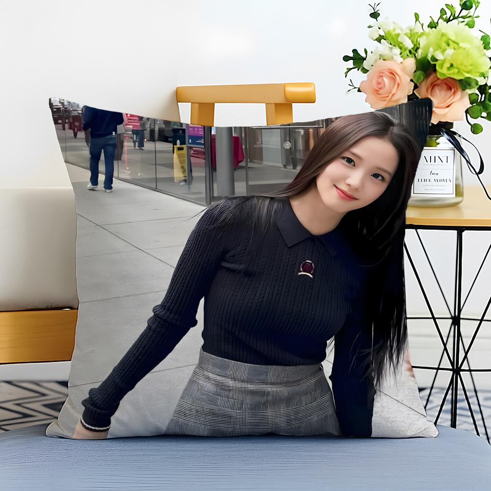 

J Jisoo Cushion Cover Washable Linen Pillowcase Soft for Sofa Bed Cozy Home Room Decor 30x30cm
