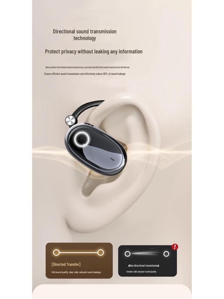 M3 Wireless Bone Conduction Bluetooth Sport Ear-hook Earphones - Adjustable, New Model