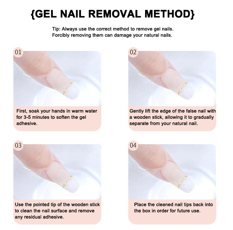 Long Press On Nails Coffin Fake Nails Dark Gothic Acrylic Nails Black Punk False Nails Reusable Glossy Artificial Full Cover False Nail for Women