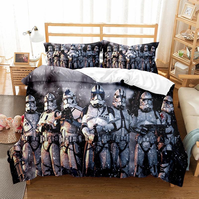 Movie 3d S-Stars Yoda Duvet Cover pillowcase Bedroom Decoration Children Gift adult Single Double bed Large SizeZip Duvet Cover