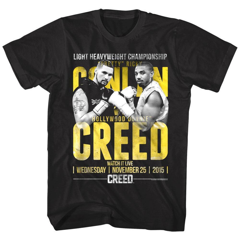 Creed v Conlan Fight Poster Men T Shirt XL