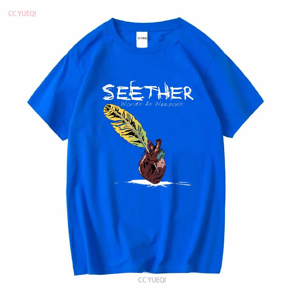2014 Seether Words As Weapons Concert Band T Shirt Sz XL Vintage Washed Streetwear Graphic Comfortable Stretched Breathable