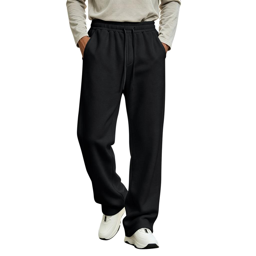 Pantaloni da Jogging Larghi da Uomo a Vita Alta, Vestibilità Larga, Casual, Colorati, per l'Autunno