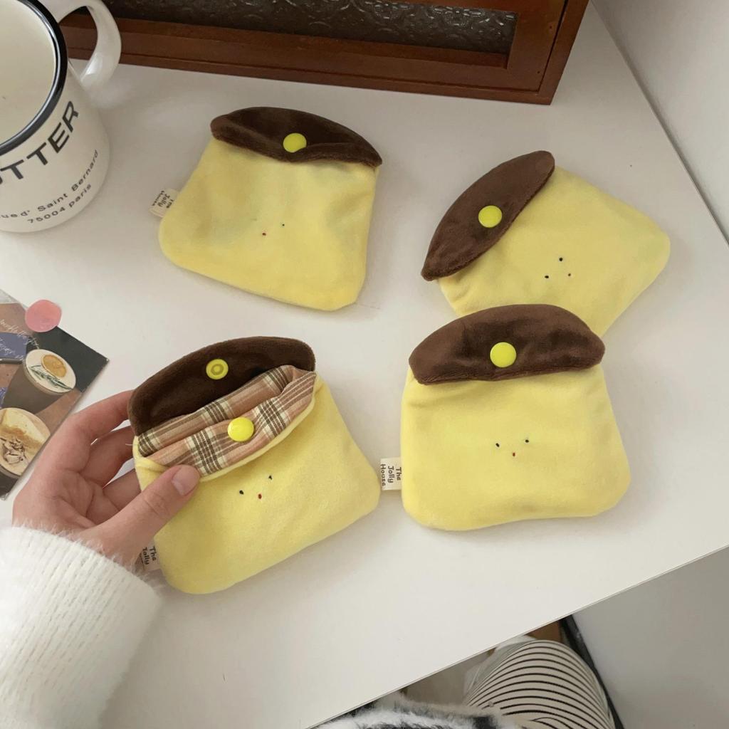 Mini Handmade Caramel Pudding Coin Purse & Card Holder