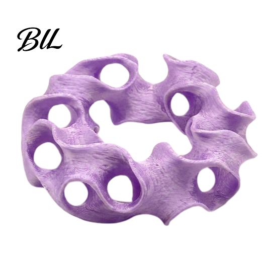 Stable Bottom Decoration for Aquarium 3D Printed Hideout Cave, Wavy Hollow Ring Fish Shrimp Shelter, Freshwater Decor Breeding Hiding Hole Decor, Tank