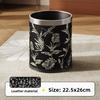 Stainless Steel Waste Bins Luxury Living Room Trash Cans Kitchen Foot Pedal Garbage Bin Bathroom Modern Litter Can with Lid