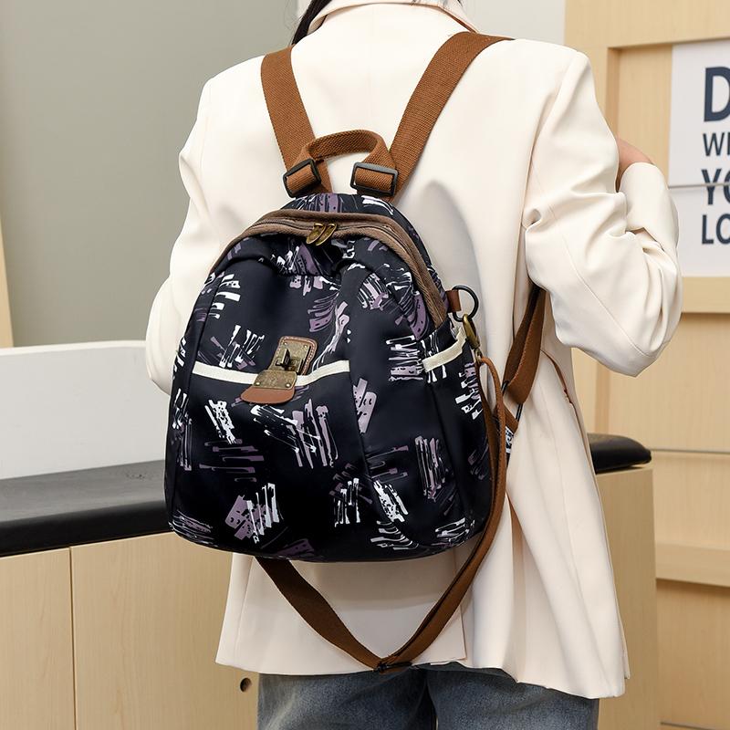 Commuter Backpack Women's Printed Backpack Travel Bag