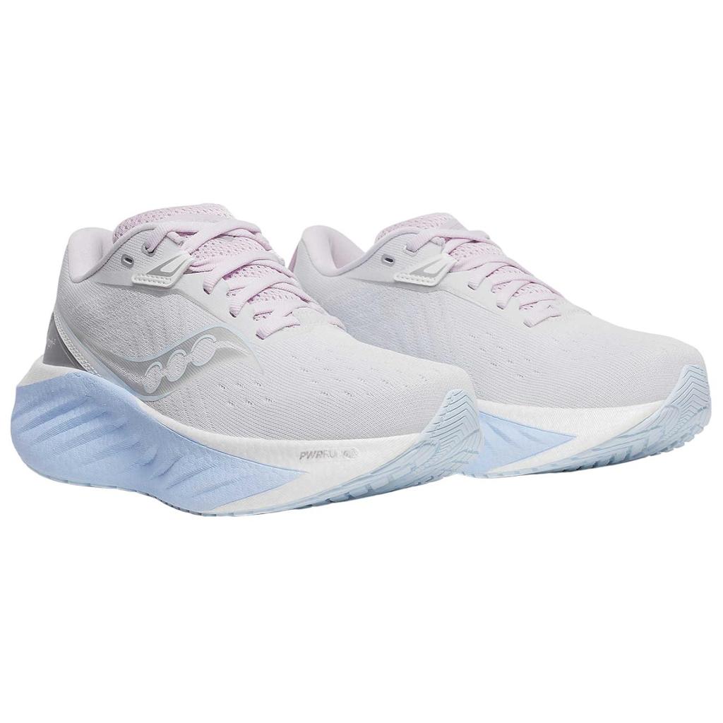 Saucony Triumph 22 Versatile Comfortable Cushioning Support Low-Top Training Long-Distance Running Shoes Women sneaker Gray Blue S10964-162