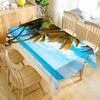 Custom Beach Seaside Table Cloth Oxford Print Waterproof Oilproof Home Rectangular Party Table Cover 100X140cm/140X250cm
