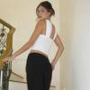 Chic White Sexy Strapless Crop Tops 2024 Elegant Summer Slim Tanks Tube Top Cropped Solid