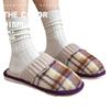 Feeling of stepping on shit, new piled thickened cotton slippers, non-slip and warm in winter, couple slippers for indoor and outdoor wear at home