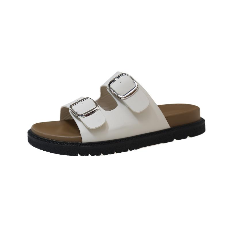 Fashion 2025 New Fashion Style Womens Flat Slippers Summer Outdoor Beach Sandals Female Classic Crok Buckle Sandal Lady Slides