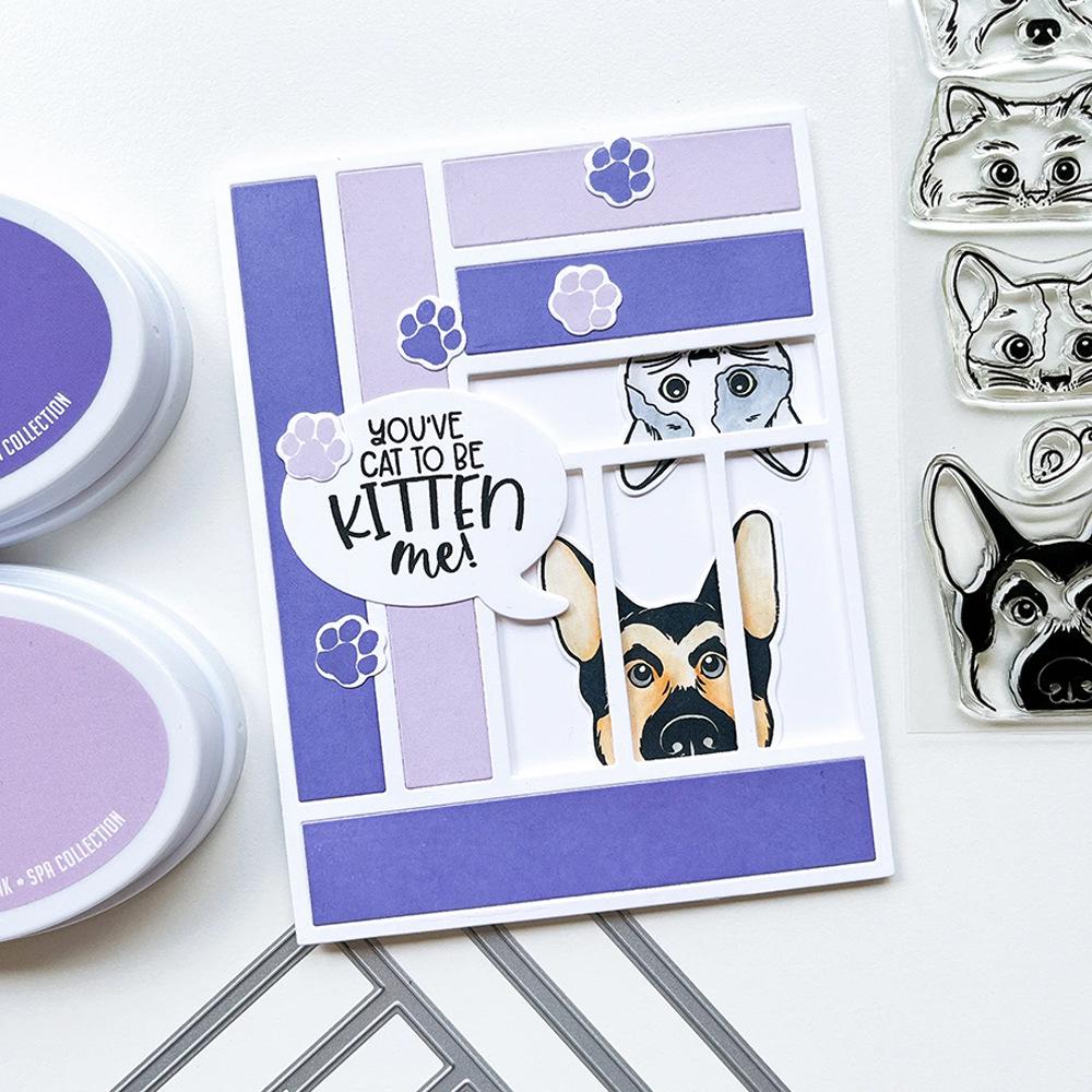 Transparent Silicone Dog Stamps for DIY Journaling - March 2025 Series (Model 7402)