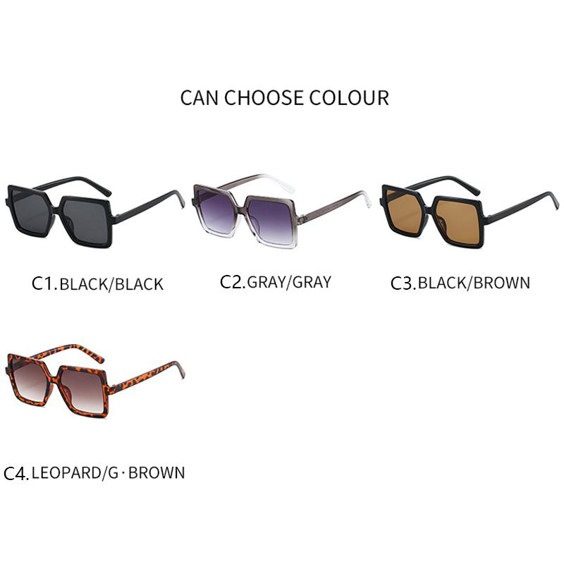 Vintage Style Fashion Style Oversized Square Sunglasses Women's Men's Classic Big Glasses Frame Trend Sun Glasses Luxury Design Brand Designer