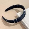 PROLY New Fashion Headband For Women Classic Dot Point Hairband Black White Headwear Summer Cool Hair Accessories Girls