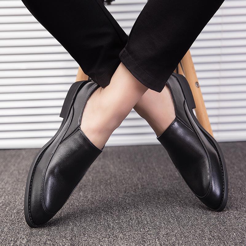 Men's Autumn Business Leather Slip-On Casual Shoes