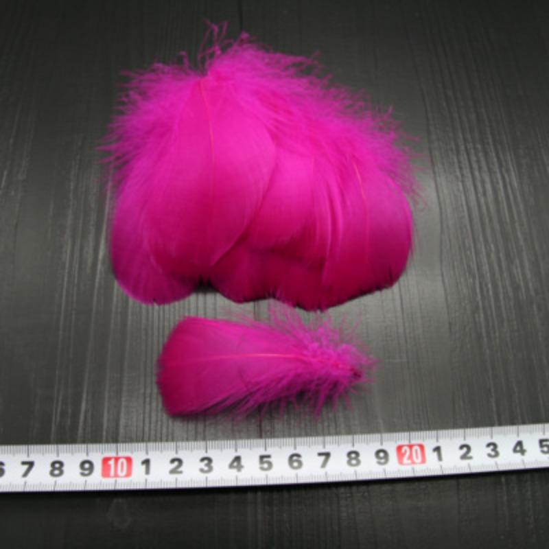

50 шт. 6-12 см средние перья лебедя для волос свадебное украшение материал для ловца снов розы красного