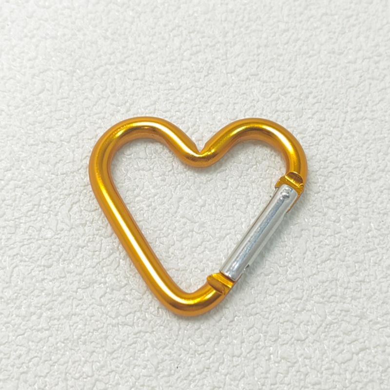 Mini Heart Carabiner: Aluminum Eight-Shaped Hook for Outdoor and Clothing Use