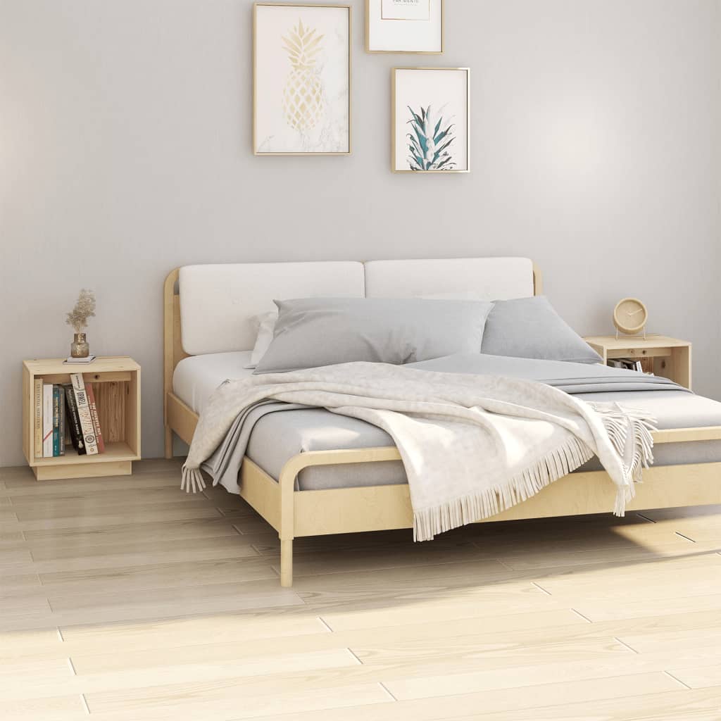 Nightstands 2 pcs. 40 x 30 x 40 cm Solid Pine Wood