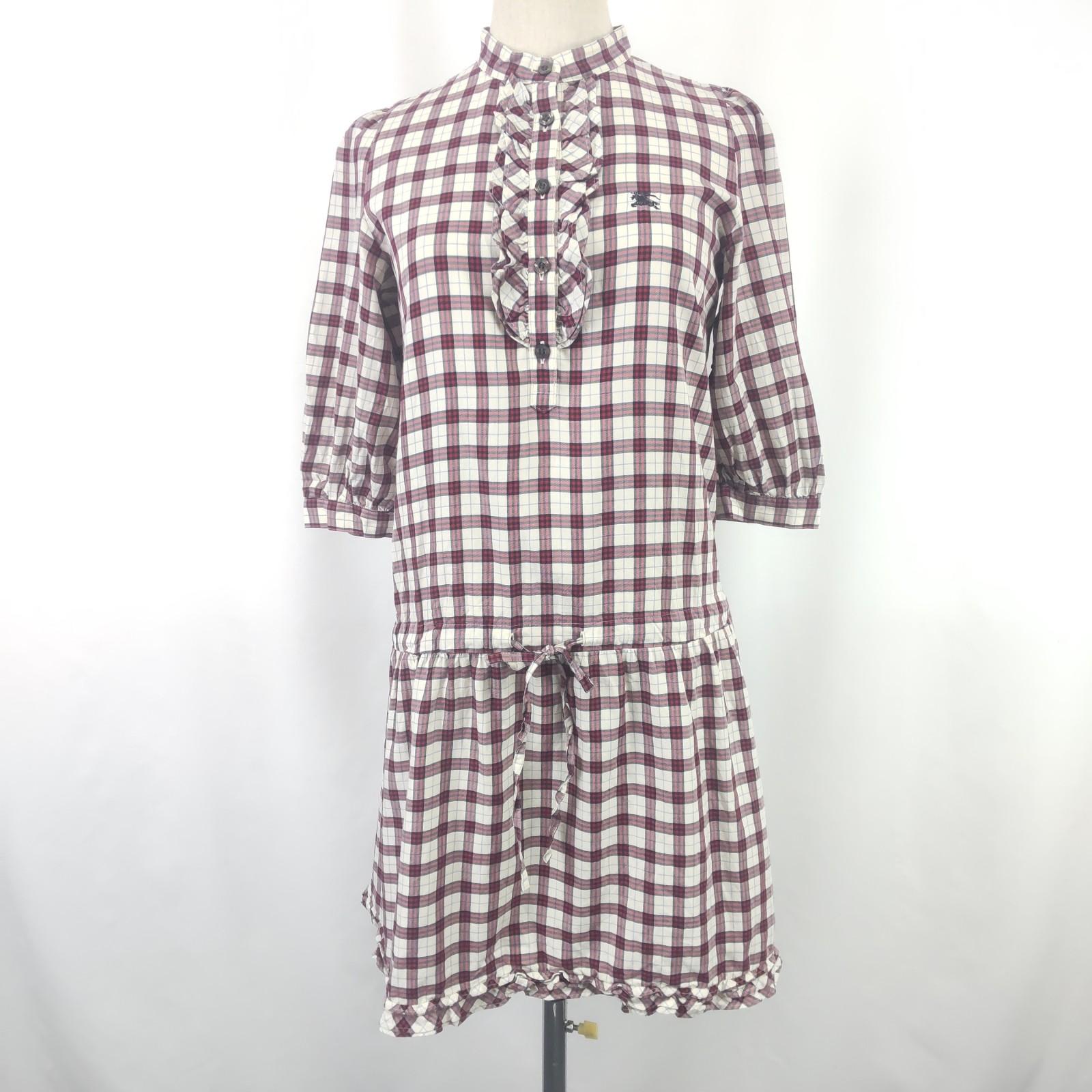 

BURBERRY BLUE LABEL Five-Sleeve Balloon Dress [36/S] Frill Detail(USED)