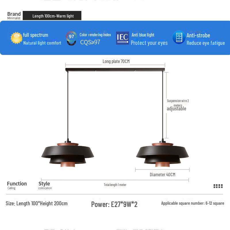 Nordic Designer Chandelier - Danish Dining & Cafe Lamp