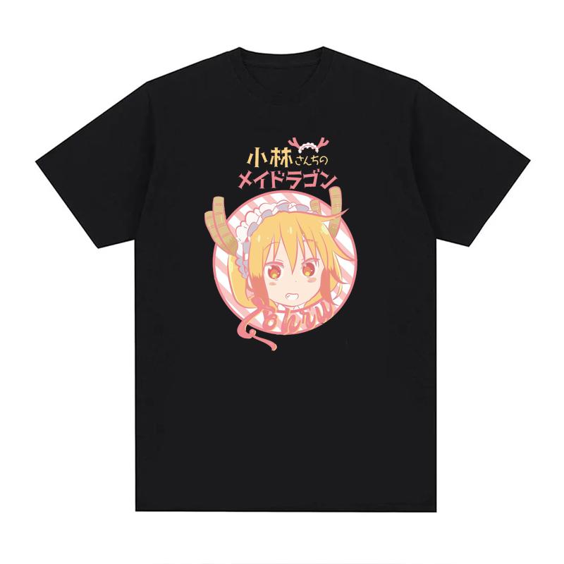 Miss Kobayashi Dragon Maid Kawaii Maidservant Tohru Funny Anime T Shirt Men Women Cotton Casual T Shirt O-Neck EU Size Tees