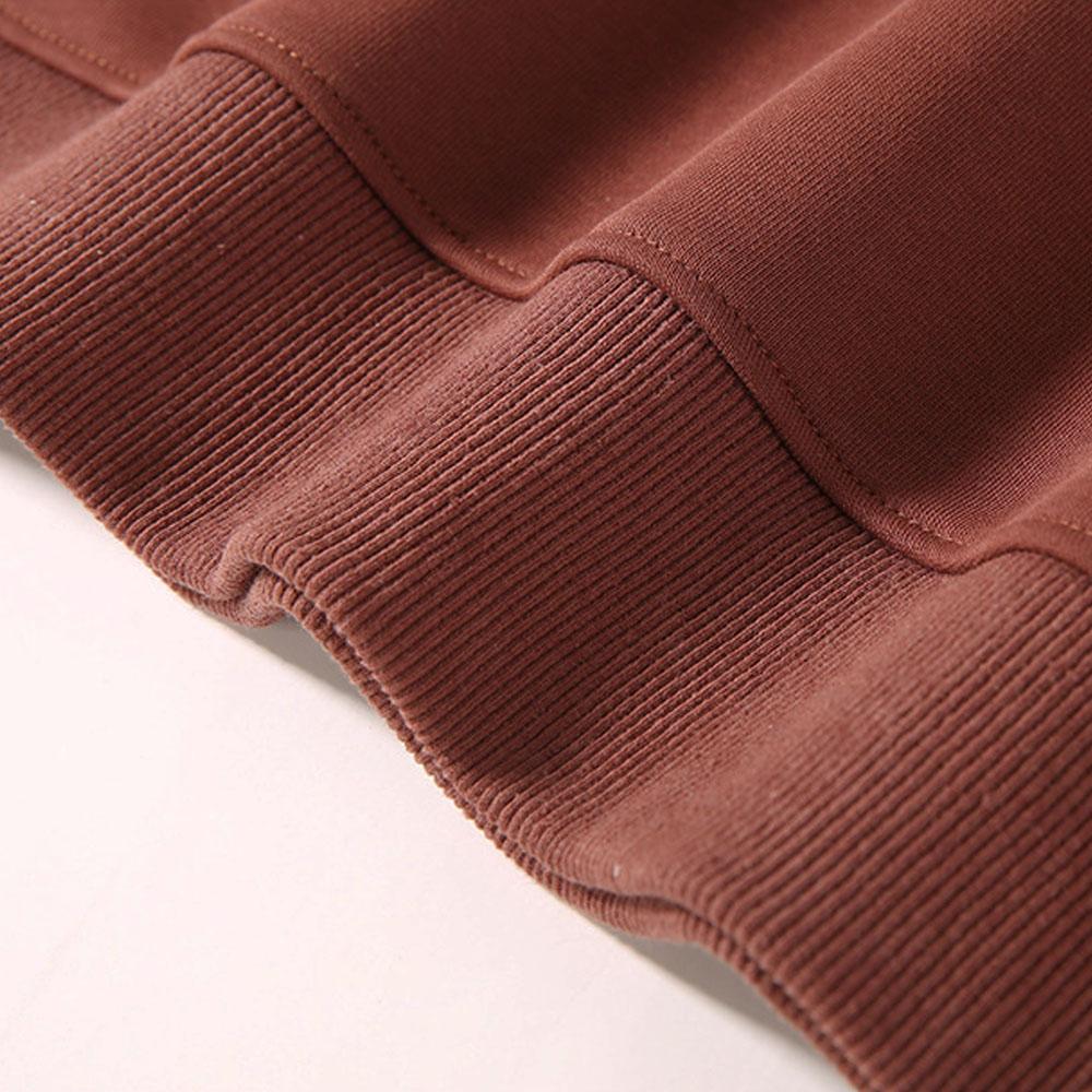 Men's Women's 100% Cotton Oversized Winter Clothes Plus Velvet Top Blouse Long Sleeve T-Shirts Pullovers Sweatshirts For Men