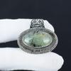 Natural Prehnite Gemstone Silver Pendant In 925 Sterling Silver- Handmade Design, Everyday Wear Jewelry, Antique Pendant Birthday Gifts