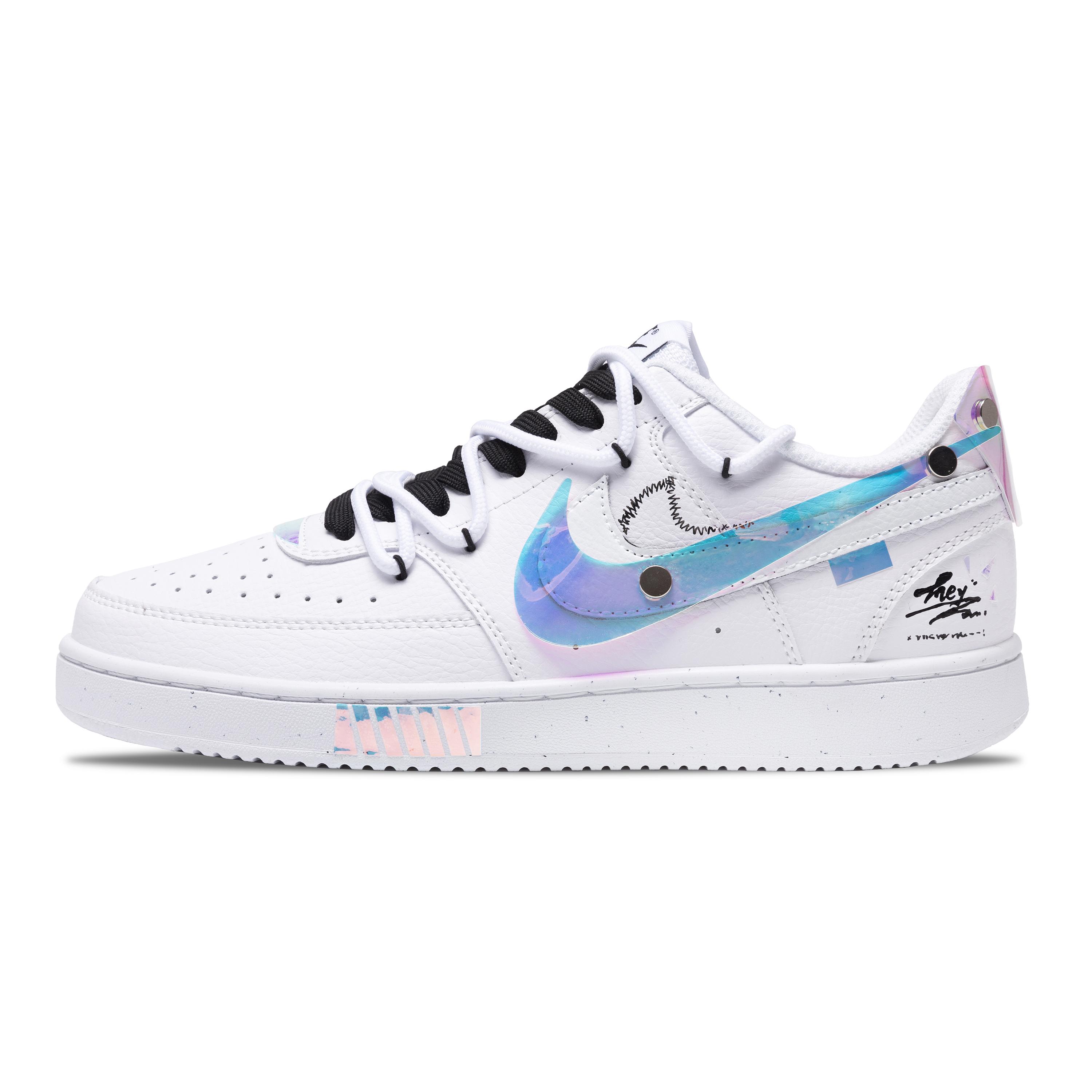 

Nike Court Vision 1 Slip Resistant Cushioning Abrasion Resistant Low top Skateboard Shoes Men s White DH2987-101(Team216-) 36.5