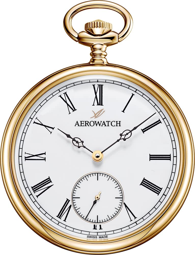 

Pocket Watch Mechanical Manual Winding Swiss Made 50827 JA01 [Aero Watch] Men s золотий