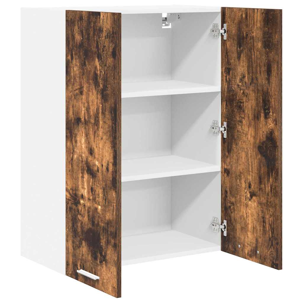 Hanging Cabinet Smoked Oak 60 X 31 X 80 Cm Wood Based Material