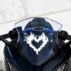 Flame Heart Car Stickers With Waterproof Sun Resistant Perfect For Car Window Laptop Wall Decoration