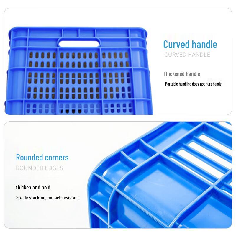 Heavy-Duty Plastic Storage Crate