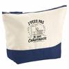 Large Pencil Case - PLANETEE - I Can't I'm a Plumber - 100% Cotton - 33×23×11 Cm (5 Liters) - Metal Zip Closure
