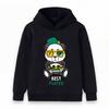 Kids Boys Girls Pullover Hoodie, Cool Gaming Panda Best Player Print Casual Long Sleeve Hooded Sweatshirt for Little Game Lovers Daily Wear Outdoor