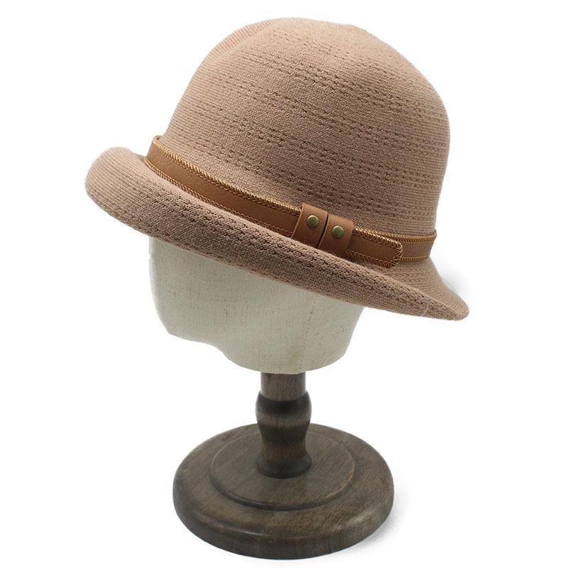 Hat Women'S Spring, Autumn And Summer Curling Belt Top Hat Foreign Style Face Cover Uv Protection Sun Hat