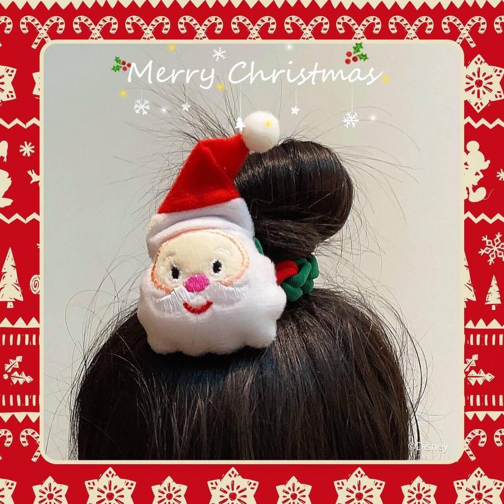 Santa Claus Christmas Scrunchies - Cute Cartoon Hair Ties & Accessories for Girls and Women