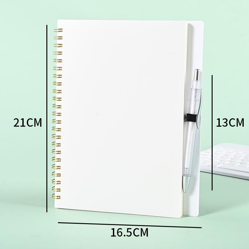 A5 Color PP Coil Notebook with Wide Ruled Pages - Thick Office Notepad, Ideal for Students, Customizable Logo