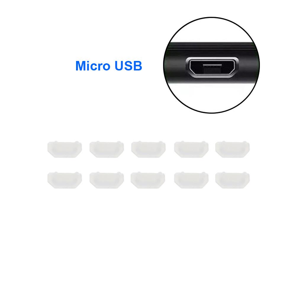 Silicone world 10PCS Silicone Type-C Dust Plug USB Charging Port Protector for Samsung Huawei Smart Phone Accessories Dust Plug