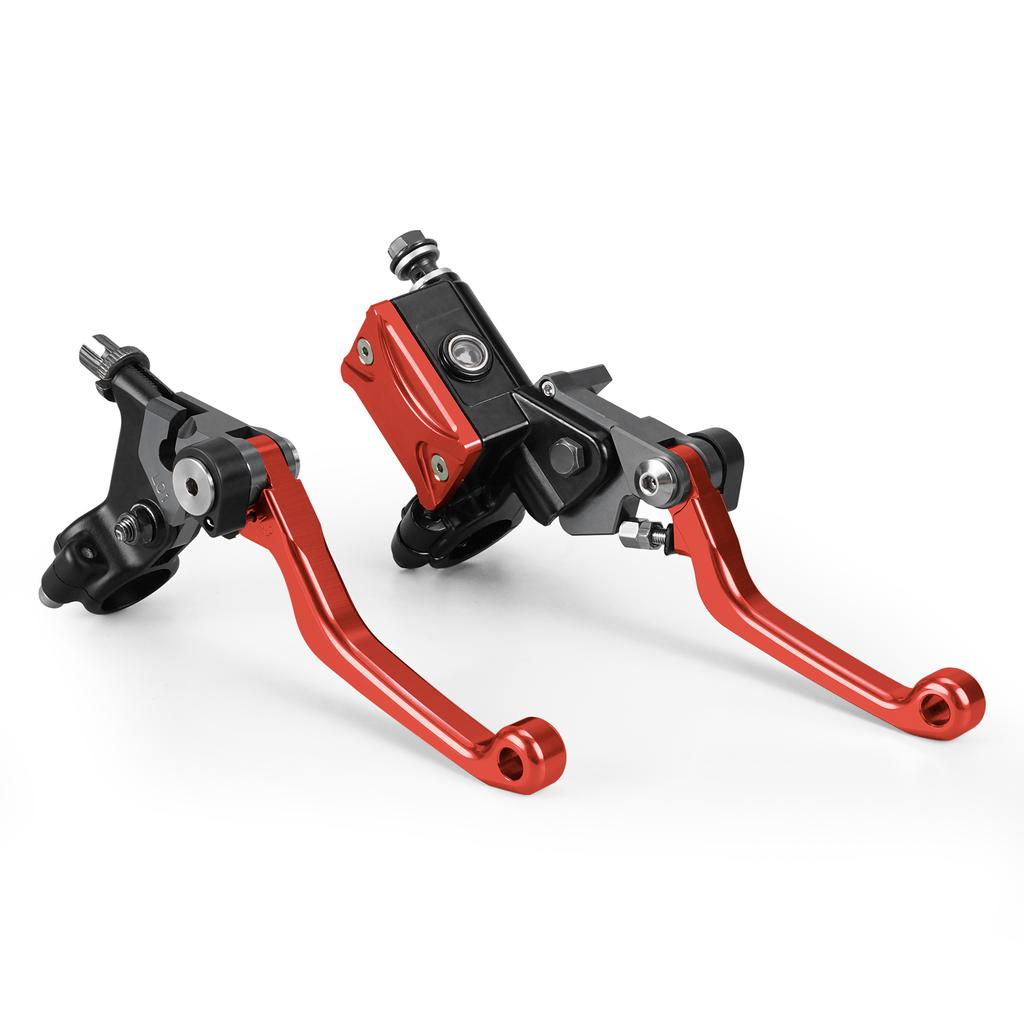 For Kawasaki KX125 KX250 KX250F KX450F KX 65 85 KLX125 KLX250 KLX450R CNC 7/8"Hydraulic Brake & Cable Clutch Lever Set Assembly