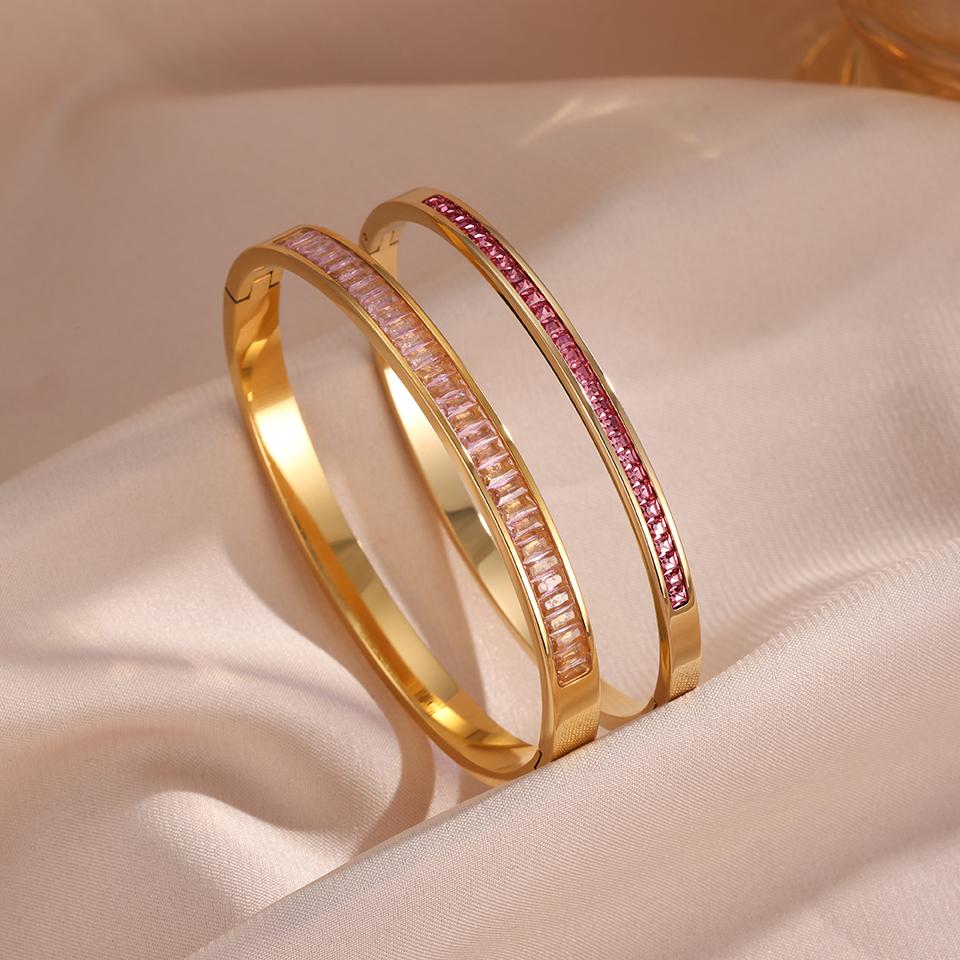 Classical Luxury Diamond-inlaid Bracelets Are Suitable For Summer Travel And Fashionable Zircon