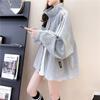 Plus Size Women Autumn Long Sleeve Zipper Jacket Winter Loose Casual Coats Sports Side Stripe Hoodie Sweatshirts
