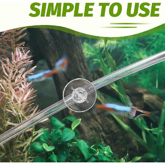 10 PCS 25mm Aquarium Suction Cups and 20 PCS Adjustable Zip Ties Fish Tank Tools for Air Tubes, Moss, Fish and Shrimp Nests, Plants, Reptile Hammocks