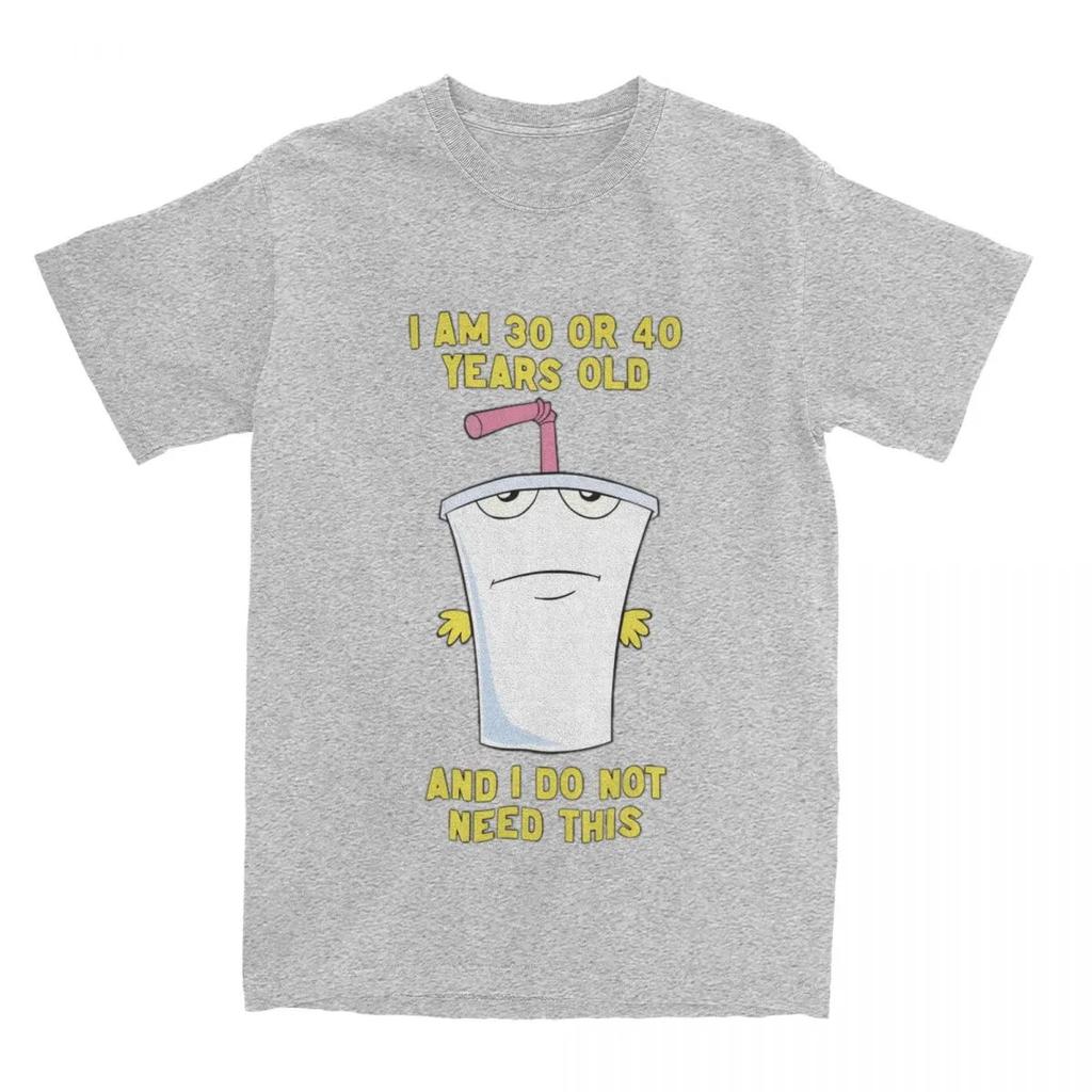 30 LUB 40 Aqua Teen Hunger Force Męska Damska Koszulka Zabawna Koszulka Krótki Rękaw Okrągły Dekolt Bawełniana Letnia Oddychająca Koszulka
