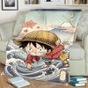 Comfortable Soft Blanket with "ONE PIECE" Print Flannel for Sofa and Bedroom